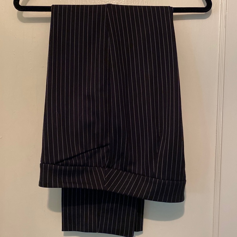 Great Looking Black With White Pinstripe Ankle Pant NWOT